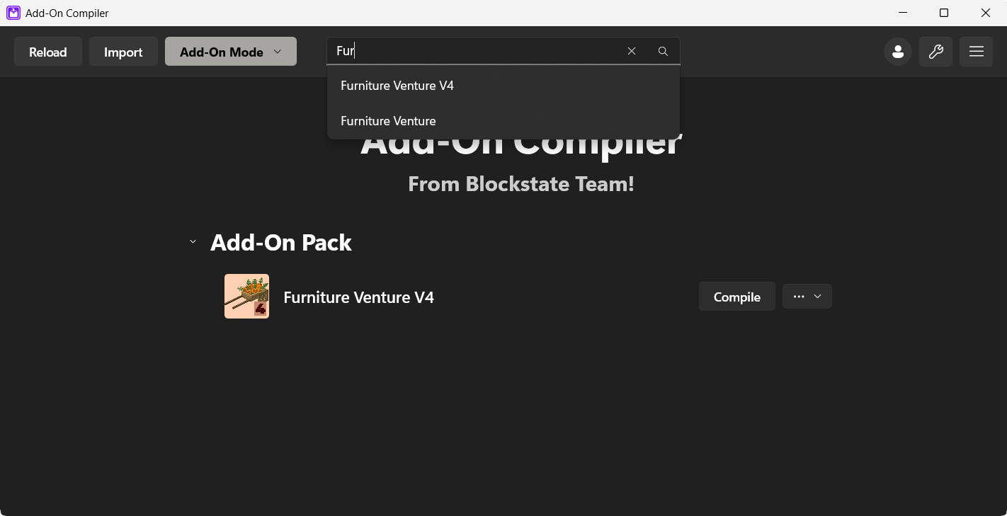 An image from the addon compiler microsoft store project