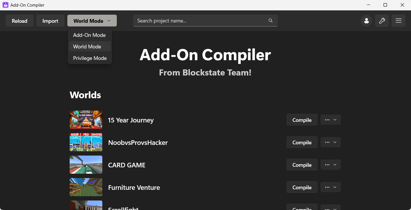 An image from the addon compiler microsoft store project